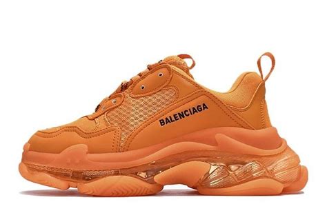 orange balenciaga triple s pandabuy.